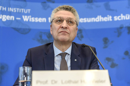 Pressebriefing desa Robert Koch Instituts in Berlin