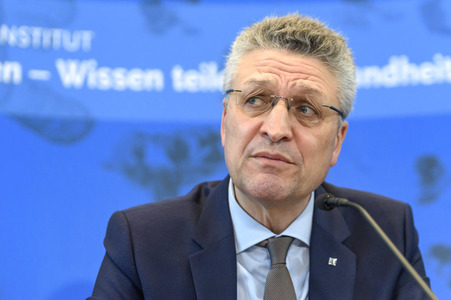 Pressebriefing desa Robert Koch Instituts in Berlin
