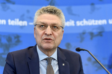 Pressebriefing desa Robert Koch Instituts in Berlin