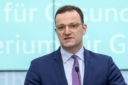 Presssekonferenz mit Jens Spahn in Berlin