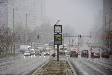 Schneefall in Berlin