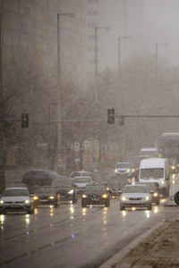 Schneefall in Berlin