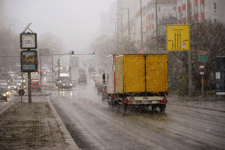 Schneefall in Berlin