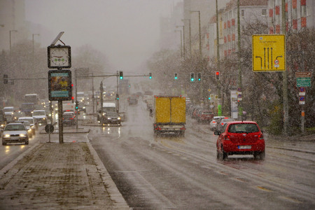 Schneefall in Berlin