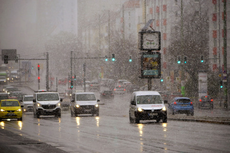 Schneefall in Berlin