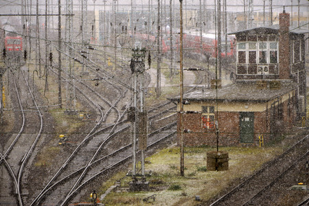 Schneefall in Berlin