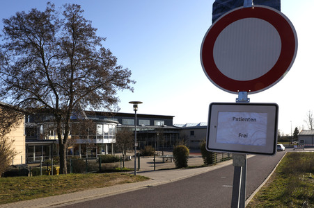 Corona-Drive-In-Teststation in Landsberg