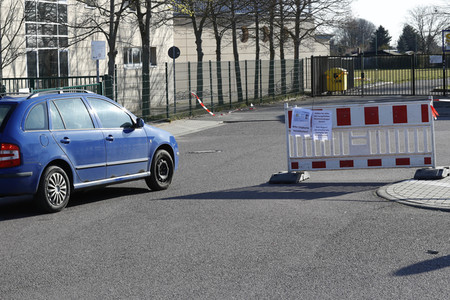 Corona-Drive-In-Teststation in Landsberg