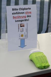 Corona-Drive-In-Teststation in Landsberg