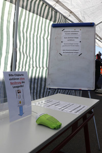 Corona-Drive-In-Teststation in Landsberg