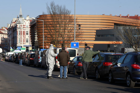 Corona-Kontrollen an der Grenze zu Polen in Görlitz