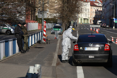 Corona-Kontrollen an der Grenze zu Polen in Görlitz