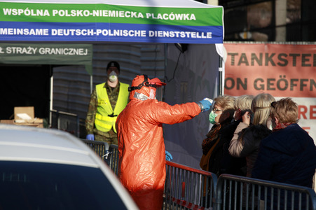 Corona-Kontrollen an der Grenze zu Polen in Görlitz