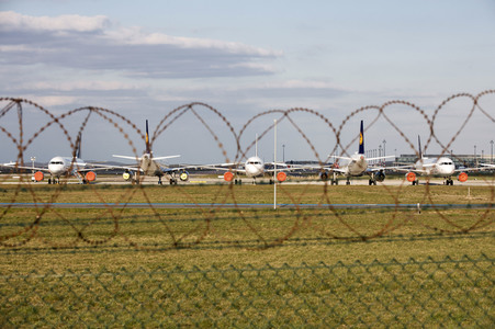 Flughafen Berlin-Schönefeld während der Corona-Krise