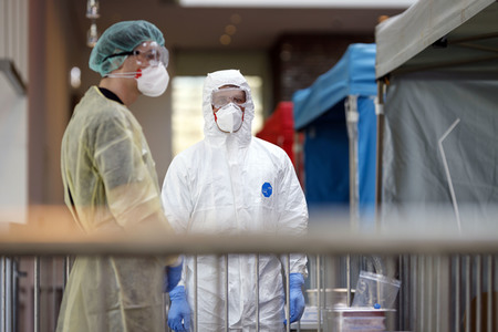 Corona-Testzentrum in Köln