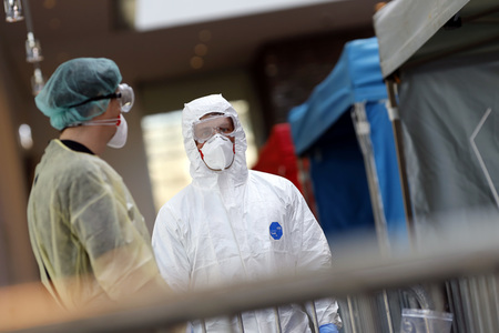 Corona-Testzentrum in Köln