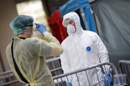 Corona-Testzentrum in Köln