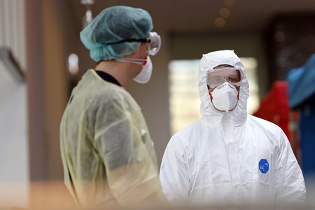 Corona-Testzentrum in Köln