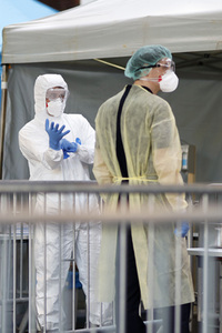 Corona-Testzentrum in Köln