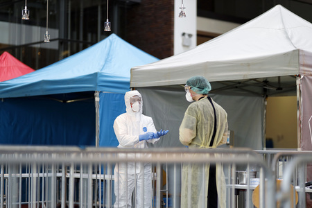 Corona-Testzentrum in Köln