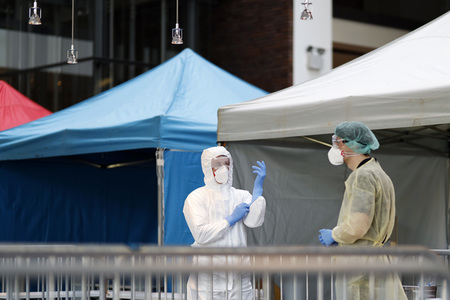 Corona-Testzentrum in Köln