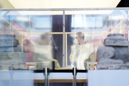 Corona-Testzentrum in Köln