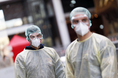 Corona-Testzentrum in Köln