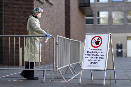 Corona-Testzentrum in Köln