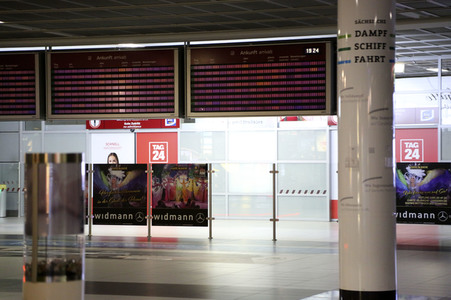 Flughafen Dresden während der Coronakrise