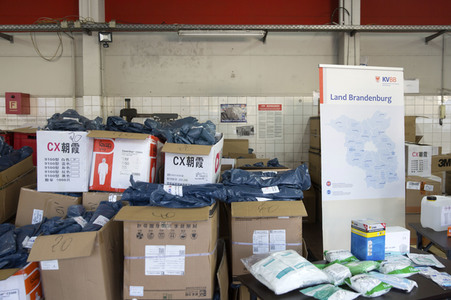 Verteilung medizinischer Schutzausrüstung in Potsdam