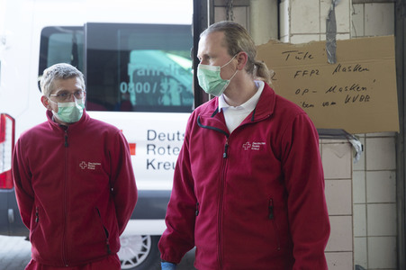 Verteilung medizinischer Schutzausrüstung in Potsdam