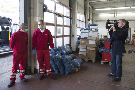 Verteilung medizinischer Schutzausrüstung in Potsdam