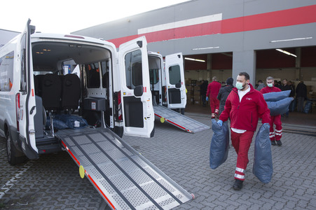 Verteilung medizinischer Schutzausrüstung in Potsdam