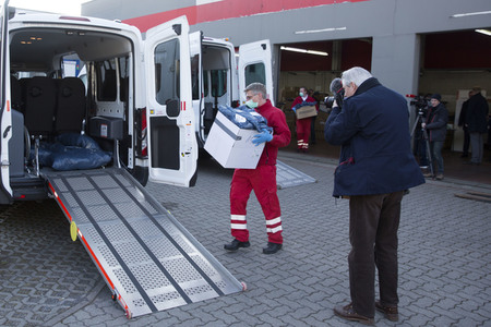 Verteilung medizinischer Schutzausrüstung in Potsdam