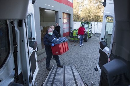 Verteilung medizinischer Schutzausrüstung in Potsdam