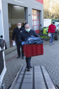 Verteilung medizinischer Schutzausrüstung in Potsdam