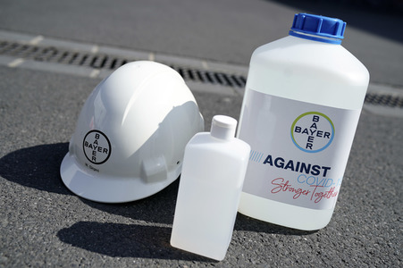 Bayer spendet Desinfektionsmittel an die Stadt Köln