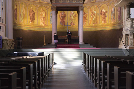 Eingeschränkter Oster-Gottesdienst wegen Corona-Krise in Potsdam