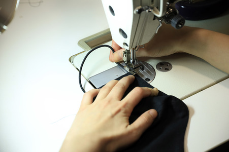 Symbolbild selbstgenähter Mundschutz