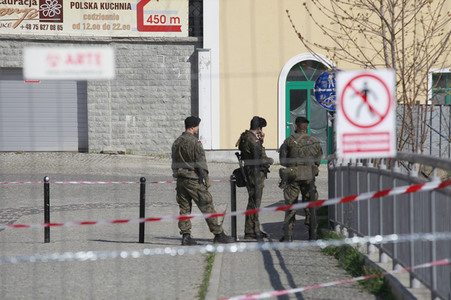 Gesperrter Grenzübergang  in Görlitz