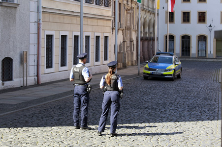 Polizekontrollen nach Aufruf zu einer Demonstration in Görlitz