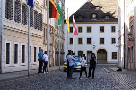Polizekontrollen nach Aufruf zu einer Demonstration in Görlitz