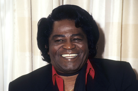 Pressetermin mit James Brown in London