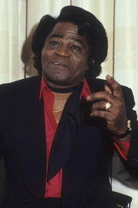 Pressetermin mit James Brown in London