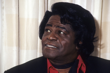 Pressetermin mit James Brown in London