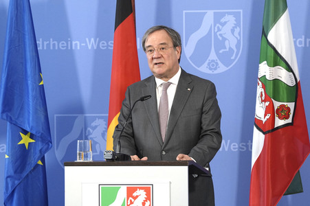 Pressestatement von Armin Laschet in Düsseldorf