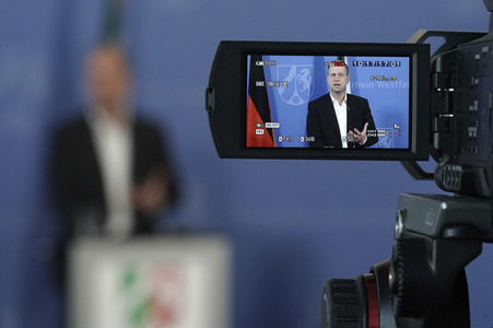 Pressebriefing zur aktuellen Lage in der Coronakrise in Düsseldorf