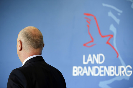 Pressekonferenz zur Eindämmungsverordnung für das Land Brandenburg in Potsdam