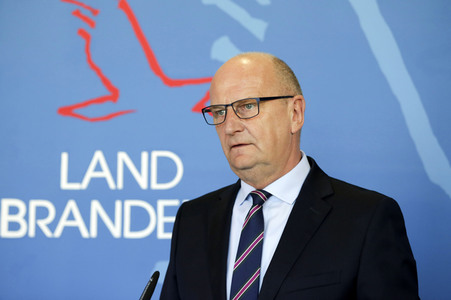 Pressekonferenz zur Eindämmungsverordnung für das Land Brandenburg in Potsdam