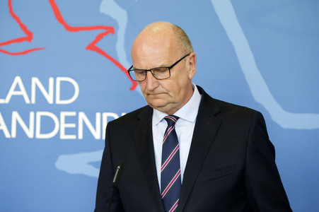 Pressekonferenz zur Eindämmungsverordnung für das Land Brandenburg in Potsdam